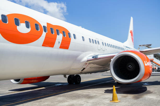 Badan pesawat maskapai lion air